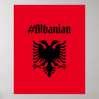 albanisch poster