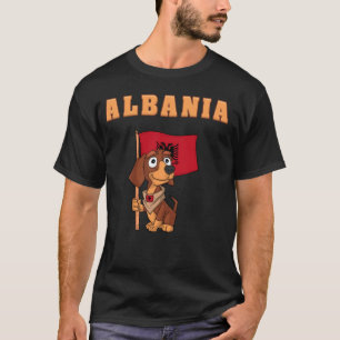 Albanische Fans Albanien Dackel T-Shirt