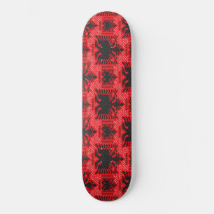 albanische Flagge 2 Skateboard