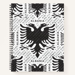 albanische Flagge 3 Notizbuch