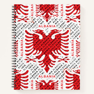 Albanische Flagge 4 Notizbuch