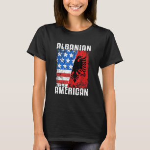 Albanische Flagge Albanien Eagle Usa Shqiperia T-Shirt