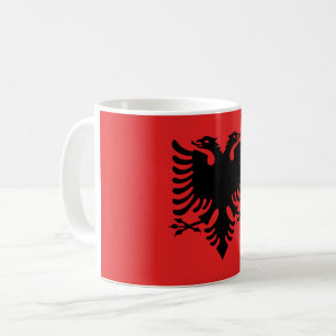 (Albanische) Flagge Albaniens Kaffeetasse
