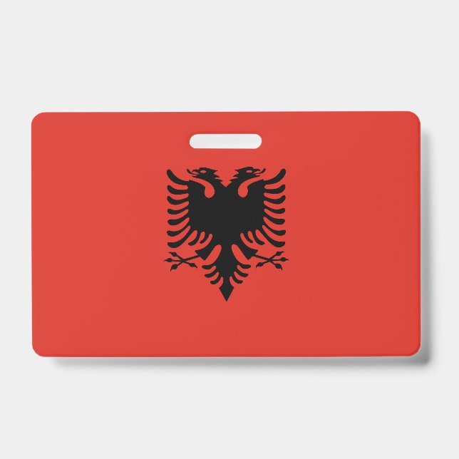 albanische Flagge Ausweis (Vorderseite)