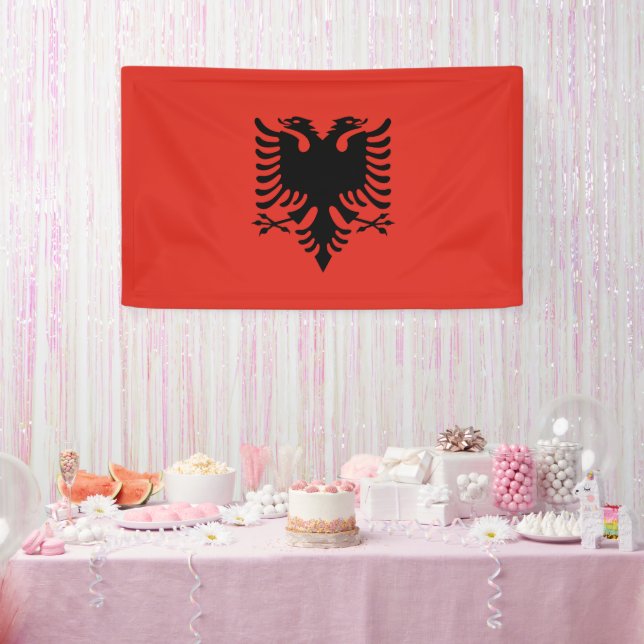 albanische Flagge Banner (Party)