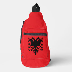 albanische Flagge Crossbody Bag