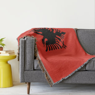 albanische Flagge Decke