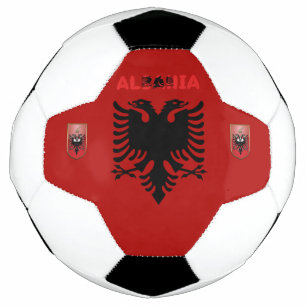 albanische Flagge Fußball