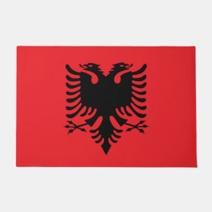 albanische Flagge Fußmatte
