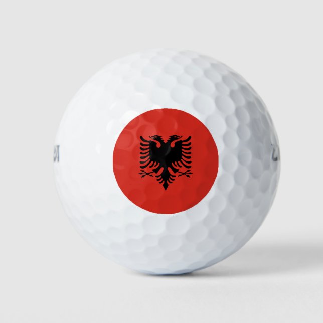 albanische Flagge Golfball (Vorderseite)
