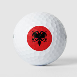 albanische Flagge Golfball