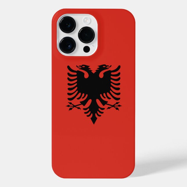 albanische Flagge iPhone Hülle (Rückseite)