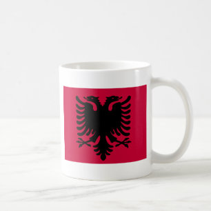 Albanische Flagge Kaffeetasse