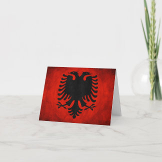 albanische Flagge Karte