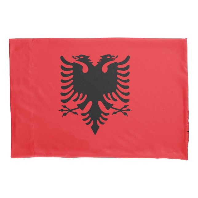 albanische Flagge Kissenbezug (Vorderseite)