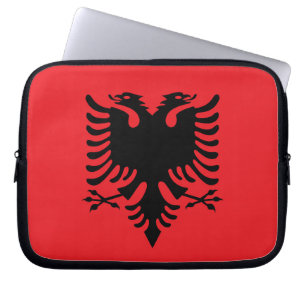 albanische Flagge Laptopschutzhülle