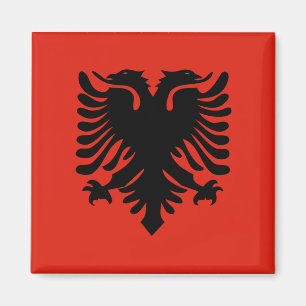 Albanische Flagge Magnet