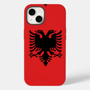 Albanische Flagge mit Zweikopfadler Case-Mate iPhone 14 Hülle