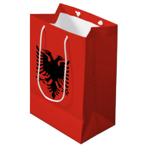albanische Flagge Mittlere Geschenktüte