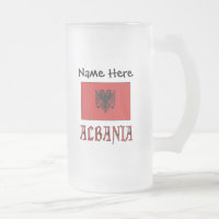Albanische Flagge Personalisiert
