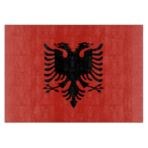 albanische Flagge Schneidebrett