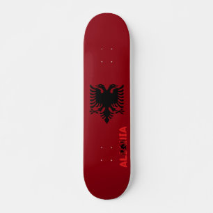 Albanische Flagge Skateboard