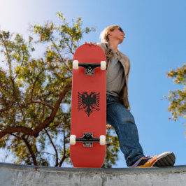 albanische Flagge Skateboard
