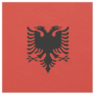 albanische Flagge Stoff