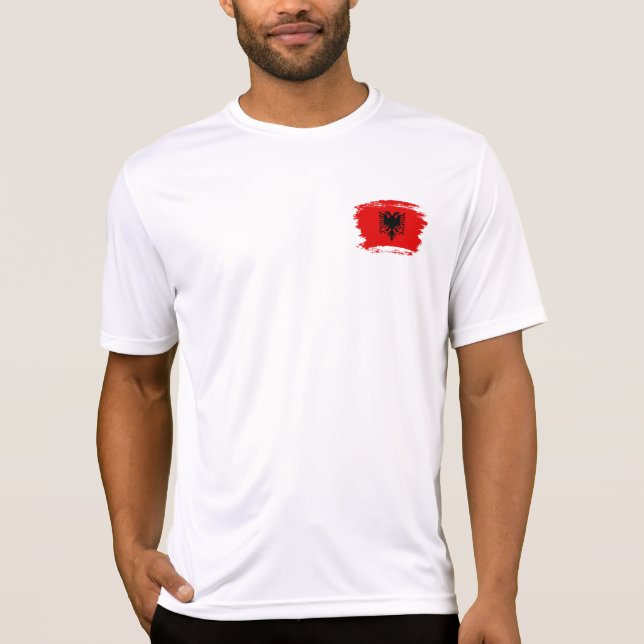 albanische Flagge T-Shirt (Vorderseite)