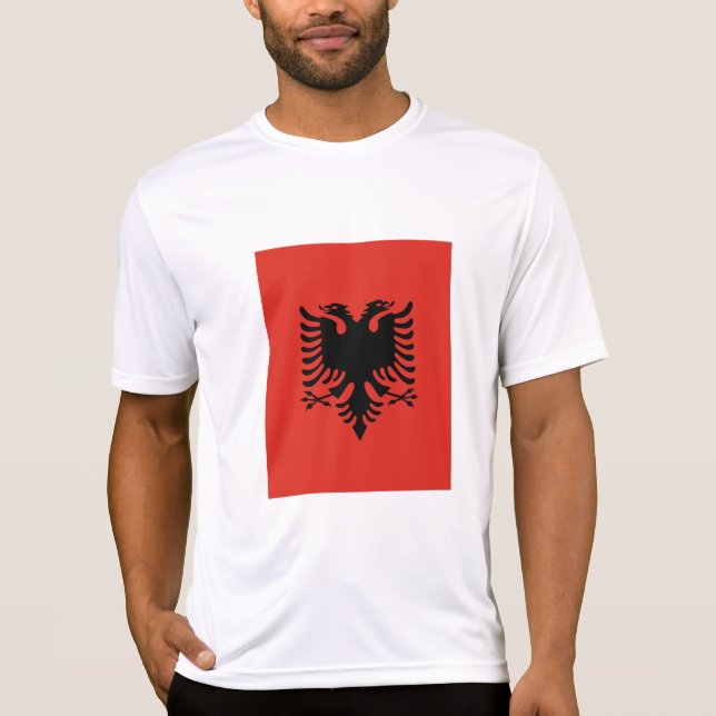 albanische Flagge T-Shirt (Vorderseite)