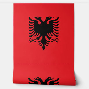 albanische Flagge Tapete