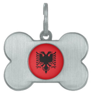 albanische Flagge Tiermarke