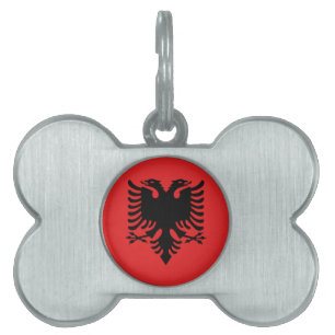 Albanische Flagge Tiermarke