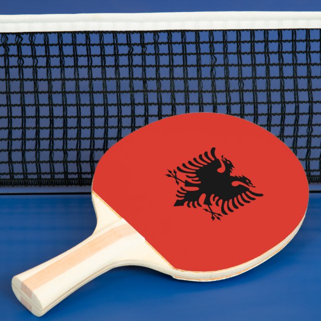 albanische Flagge Tischtennis Schläger (InSitu)