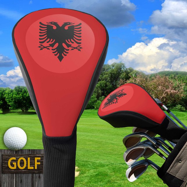 Albanische Flagge und Golf Albanien Sport Covers / Golf Headcover (Von Creator hochgeladen)