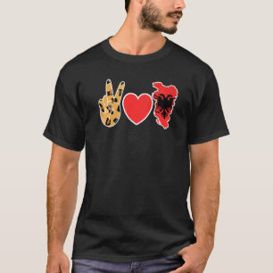 Albanische Liebe der Flaggenfamilie Root Pride Cou T-Shirt