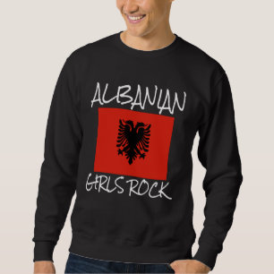 Albanische Mädchen Rocken Stolz Albaner Zu Sein Ad Sweatshirt