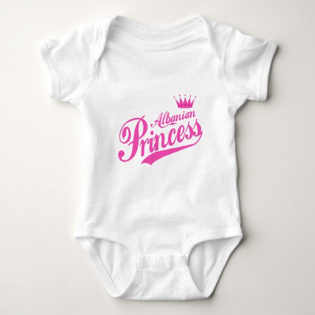 albanische Prinzessin Baby Strampler (Vorderseite)