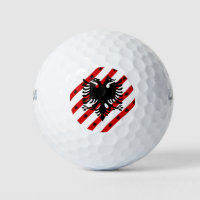 Albanische Streifenflagge