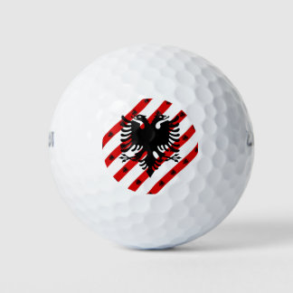 Albanische Streifenflagge Golfball