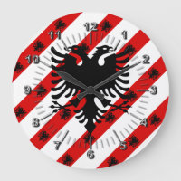 Albanische Streifenflagge
