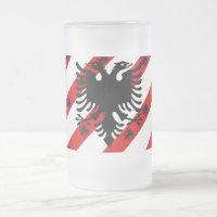 Albanische Streifenflagge