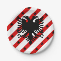 Albanische Streifenflagge