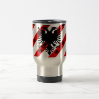 Albanische Streifenflagge
