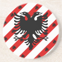 Albanische Streifenflagge