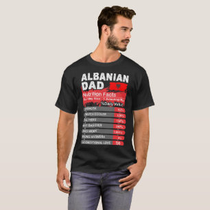 Albanische Vater-Nahrungs-Tatsachen, die T-Shirt