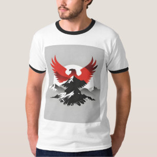 Albanischer Adler & Berge   Modernes Erbe T-Shirt