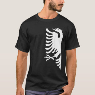 Albanischer Adler T Shirt Doppelflagge Albanien Sh