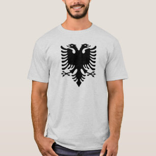 Albanischer doppelter vorangegangener Adler T-Shirt