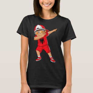 Albanischer Junge Albanien Kid Patriotismus Roots T-Shirt
